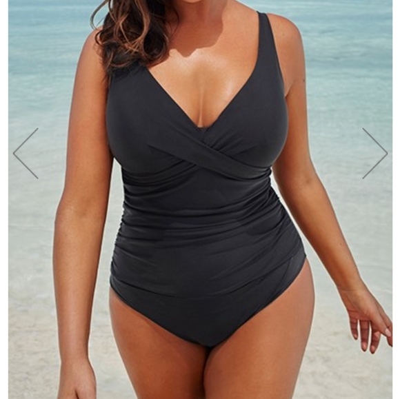 Swimsuits For All Other - Twisted Front One Piece Swimsuit